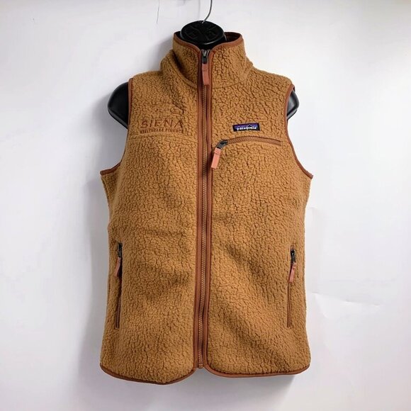 Patagonia Jackets & Blazers - Patagonia Women's Pelican Retro Pile Fleece Vest Siena Branded Size S NWT